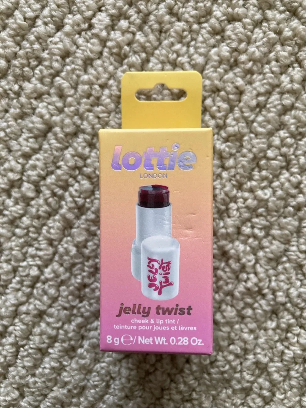 Lottie London Jelly Twist Cheek & Lip Tint Berry Burst Pink Red NIB